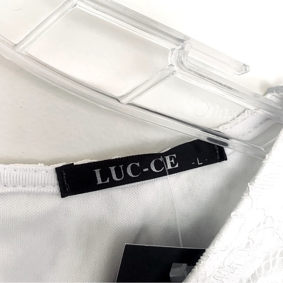 LUC-CE White Lace Skater Dress - Picture 3 of 15